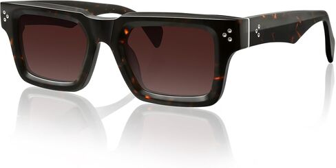 Men’s Contemporary Acetate Sunglasses – Chunky Rounded-Square Frame with Wire-Core Temples & Polarized UV400 in Saudi Arabia