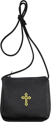 Genuine Leather Communion Burse for Pyx – Catholic Pyx Case Fits Pyxes up to 30 Hosts, Perfect for Host Priests Deacons Gifts in Saudi Arabia