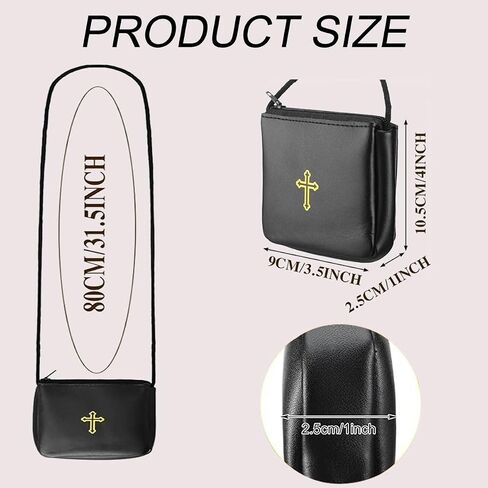 Genuine Leather Communion Burse for Pyx – Catholic Pyx Case Fits Pyxes up to 30 Hosts, Perfect for Host Priests Deacons Gifts in Saudi Arabia