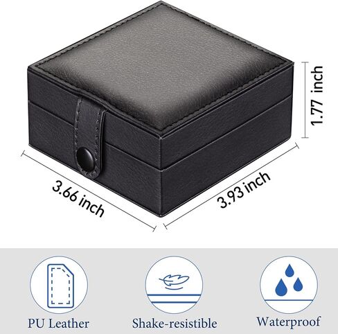 SIBOSUN Luxury PU Leather Pocket Watch Box Display Case Storage Case Black Pocket Watches Gift Box Jewelry Organizer for Men Women Gifts Box in Saudi Arabia