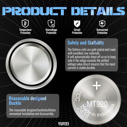 MT920 Battery Replacement for Citizen Watch Capacitor （No Welded pins） in Saudi Arabia