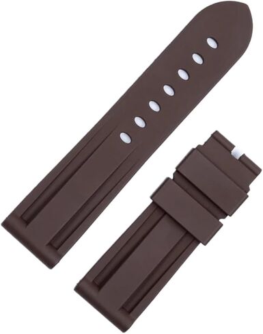 SCRUBY 22/24mm Rubber Watchband Replace For Panerai Series Waterproof Silicone Strap in Saudi Arabia