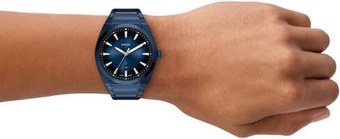 Fossil Everett Three-Hand Navy Stainless Steel Men's Watch in Kuwait