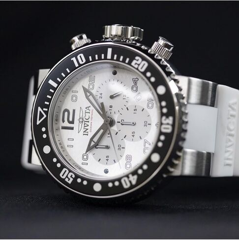 Invicta Pro Diver Men 52mm Stainless Steel + Aluminum Black + Silver + Steel White+Silver dial VD53 Quartz in Kuwait