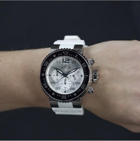 Invicta Pro Diver Men 52mm Stainless Steel + Aluminum Black + Silver + Steel White+Silver dial VD53 Quartz in Kuwait