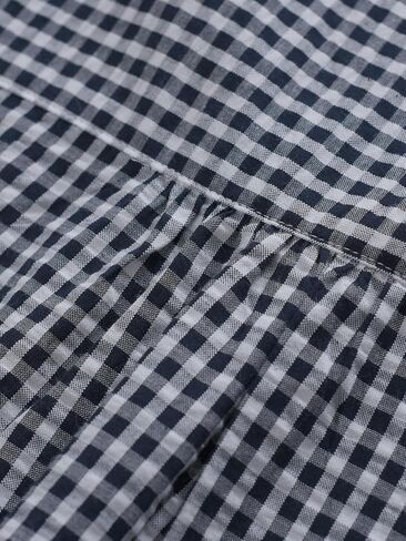 Women's Petite Seersucker Button Up Pajama Set Cotton Gingham 2 Piece Outfits in Saudi Arabia