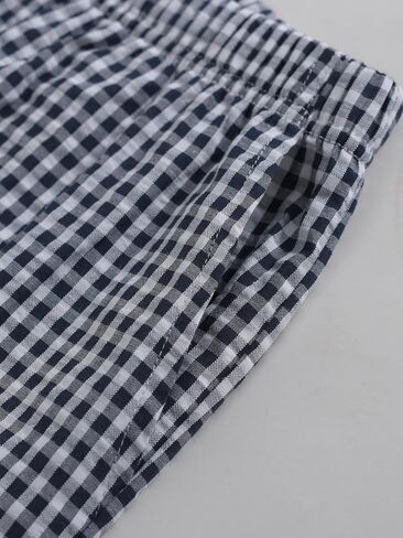 Women's Petite Seersucker Button Up Pajama Set Cotton Gingham 2 Piece Outfits in Saudi Arabia