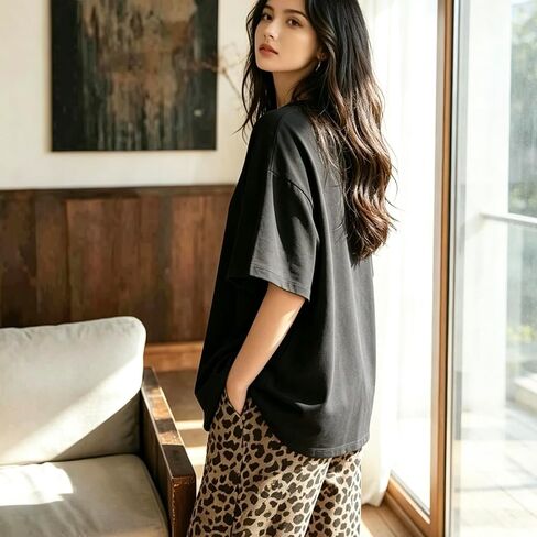 Women's Soft Printed 2 Pack Pajamas Set Short Sleeve Top & Pants Lounge Sleepwear with Pockets in Kuwait