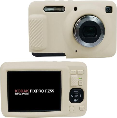 حافظة كاميرا سهلة الغطاء لهاتف KODAK PIXPRO FZ55، غطاء سيليكون ناعم مضاد للخدش FZ55 DSLR حافظة واقية للسفر، أحمر كرزي in Kuwait