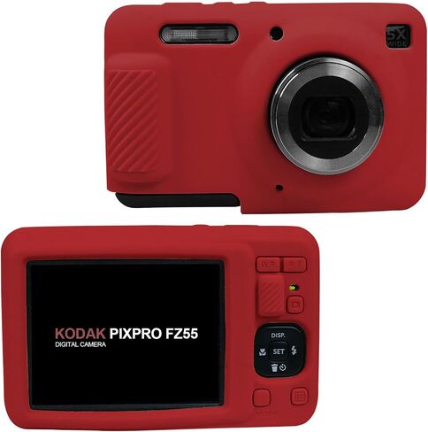 Easy Hood Camera Case Protective Cover for Kodak PIXPRO FZ55,Purple | Soft Silicone, Lightweight, Slim Fit Camera Body Protective Case, Anti-Scratch, Dustproof, Shockproof, Enhanced Grip in Saudi Arabia