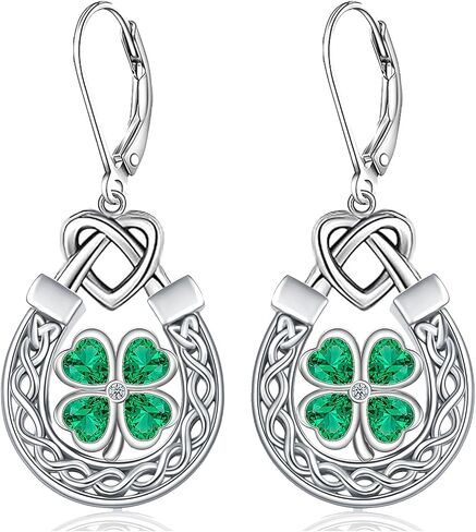 St Patrick's Day/Snowflake/Black Earrings for Women 925 Sterling Silver Teardrop Filigree Boho Western Dangle Drop Earrings Black Onyx Christmas Jewelry for Her in Saudi Arabia