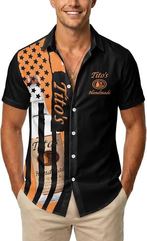 99TIMORO Fathers Tropical Button Down Short Sleeve Top, Culture Character Hawaiian Shirt for Men, Summer Beach Gifts in Saudi Arabia
