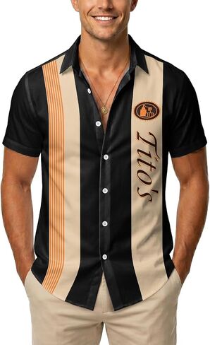 99TIMORO Fathers Tropical Button Down Short Sleeve Top, Culture Character Hawaiian Shirt for Men, Summer Beach Gifts in Saudi Arabia