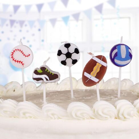 Sports Shape Candles - Pack of 5 in Saudi Arabia