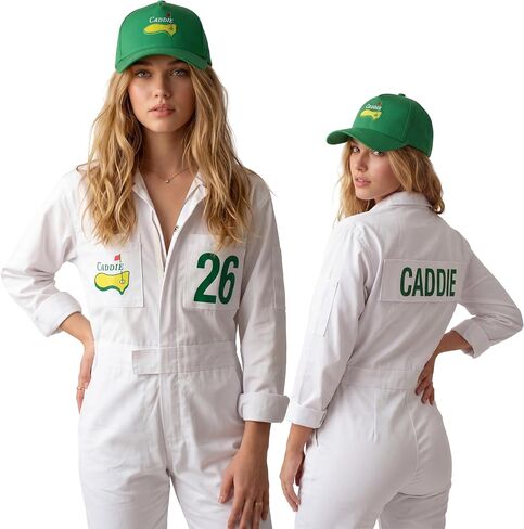 Golfer Caddie Uniform - Golf Caddy Jumpsuit and Hat Costume in Saudi Arabia