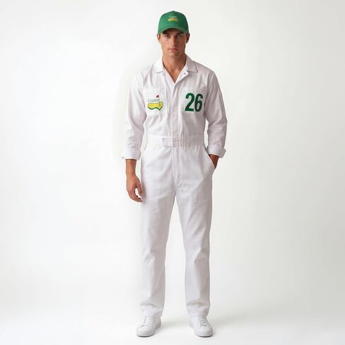 Golfer Caddie Uniform - Golf Caddy Jumpsuit and Hat Costume in Saudi Arabia