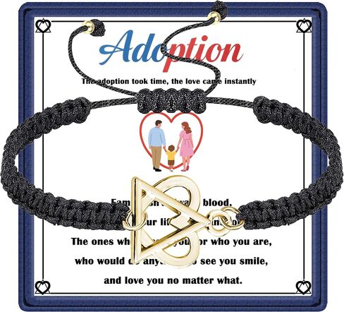 Adoption Symbol Charm Bracelet, Adoption Gifts for Adoptive Parents, Adoptive Mom Jewelry, Foster Parent Thank You Gift in Saudi Arabia