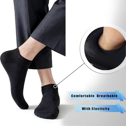 16 Pairs No Show Socks for Men Casual Athletic Invisible Low Cut Ankle Socks Bulk for Sport in Saudi Arabia