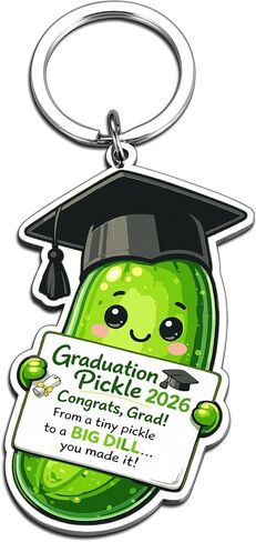 Graduation Pickle Keychain 2026, Class of 2026 Graduation Gifts for Her Him Funny Senior Graduate Keyring for High School College University Souvenir for Senior Masters Degree Student Graduation Stuff in Saudi Arabia