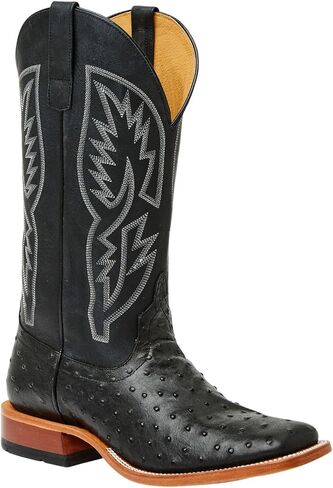 Horse Power Men's Men'S Boot Barn Ostrich Print Tall Western Broad Square - HP1204 10 1/2 D(M) US in Saudi Arabia