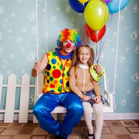 Clown Vest Rainbow Polka Dot Design For Halloween Adult Theme Party Clown Costume Accessories For Adult Men Women in Saudi Arabia