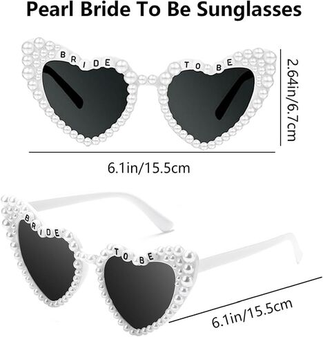 Blue Bride Sash and Sunglasses Set Bride to Be Sash Pearl White Heart Sunglasses Accessories for Blue Bachelorette Bridal Shower Engagement Party Decorations in Saudi Arabia