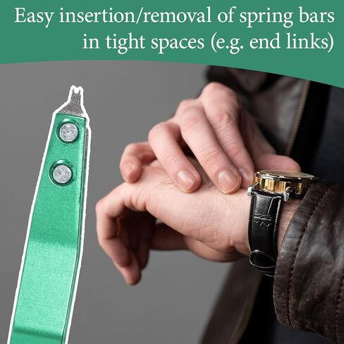 Spring Bar Tweezers, V-Shaped Fork Tip Tool Kit for Watch Strap Removal, Watch Spring Bar Tool, Bracelet Repair and Adjustment in Saudi Arabia