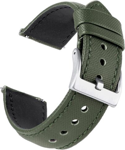 JUNGHELE Nylon watch band for men and women,Quick release Nylon watch strap with Silver Buckle,18mm/20mm/22mm watch band WBG0082 in Saudi Arabia