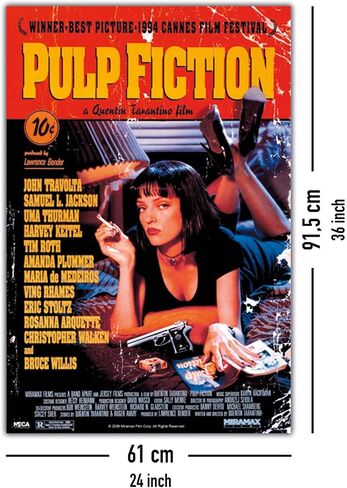 PULP FICTION POSTER (24"x36") in Saudi Arabia