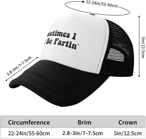 Sometimes I Just Be Fartin' Hat Funny Trucker Hats Adult Adjustable Baseball Caps Humorous Gift for Men and Women Black in Saudi Arabia