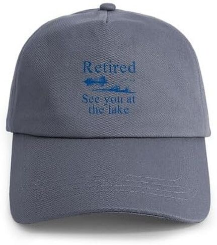 CafePress Retired See You at The Lake Cap Adjustable Baseball Cap in Kuwait