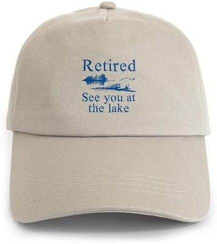 CafePress Retired See You at The Lake Cap Adjustable Baseball Cap in Kuwait