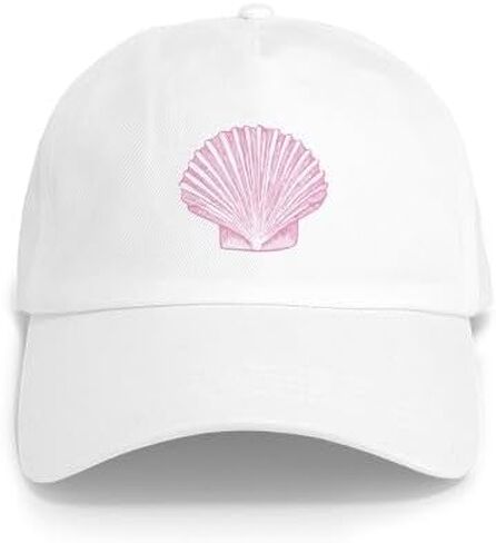 CafePress Scallop Seashell في ظلال قبعة بيسبول وردية قابلة للتعديل in Kuwait