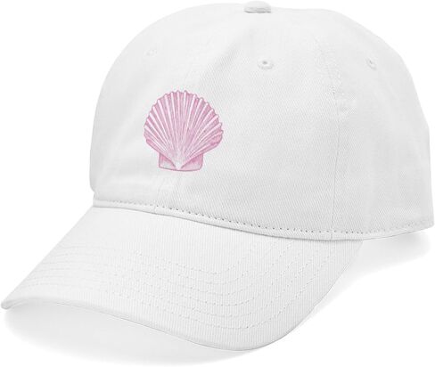 CafePress Scallop Seashell في ظلال قبعة بيسبول وردية قابلة للتعديل in Kuwait