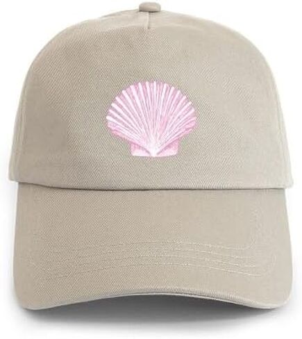 CafePress Scallop Seashell في ظلال قبعة بيسبول وردية قابلة للتعديل in Kuwait