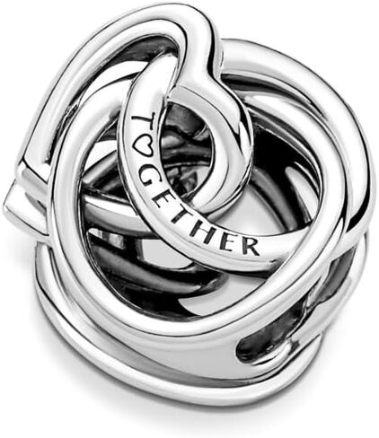 PANDORA Family Always Encircled Heart Charm - Compatible with PANDORA Moments - Stunning Women's Jewelry - Made with Sterling Silver in Kuwait