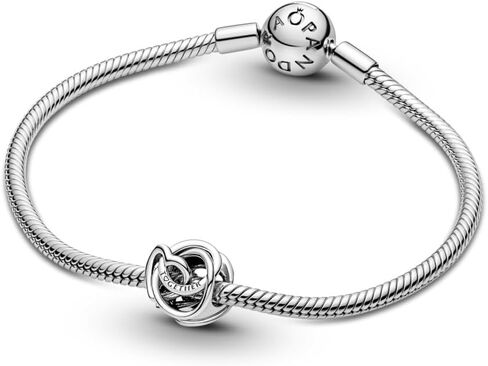 PANDORA Family Always Encircled Heart Charm - Compatible with PANDORA Moments - Stunning Women's Jewelry - Made with Sterling Silver in Kuwait