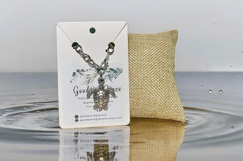 Tumbler Charm - Silver Sea Turtle - Handle Charm - Cup Accessory - Beach Accessory - Ocean Theme - Jewelry - Gift for Women - Gift for Her in Kuwait