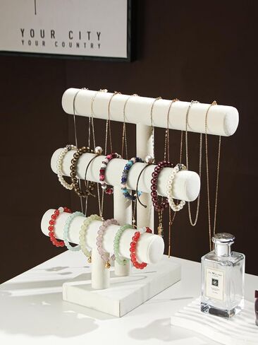 Bracelet Holder Stand,Bracelet Organizer Display for Selling,Bangle Organizer for Women,Watch Storage Holder for Men,Jewelry Business Supplies (Beige) in Saudi Arabia