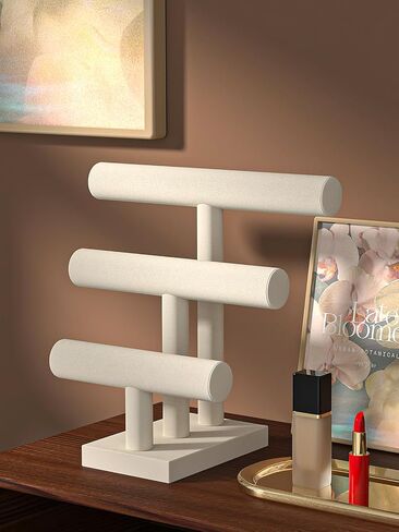 Bracelet Holder Stand,Bracelet Organizer Display for Selling,Bangle Organizer for Women,Watch Storage Holder for Men,Jewelry Business Supplies (Beige) in Saudi Arabia