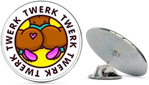 Twerk Twerk Metal 0.75" Lapel Hat Pin Tie Tack Pinback in Kuwait