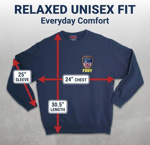 Artisan Owl F.D NY-Inspired Embroidered Crew Neck Sweatshirt, Relaxed Fit, Navy Blue in Kuwait