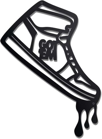 Prmstp Metal Unique Sneaker Wall Decor, Teen And Boy Room Decor, Sports Shoes Signs Wall Art For Home Bedroom Man Cave Sneaker Lovers And Graduation Gifts in Saudi Arabia