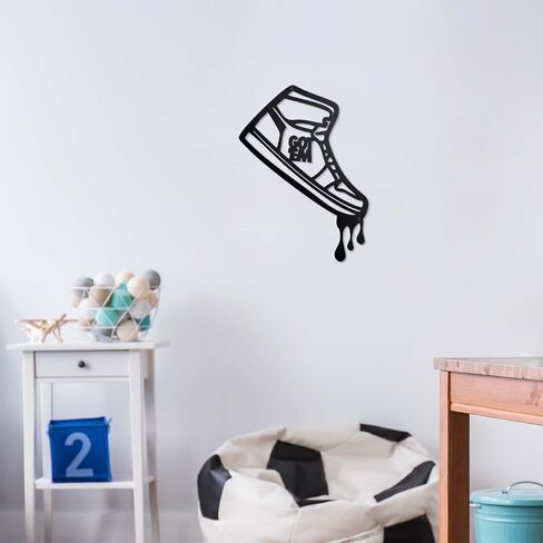 Prmstp Metal Unique Sneaker Wall Decor, Teen And Boy Room Decor, Sports Shoes Signs Wall Art For Home Bedroom Man Cave Sneaker Lovers And Graduation Gifts in Saudi Arabia