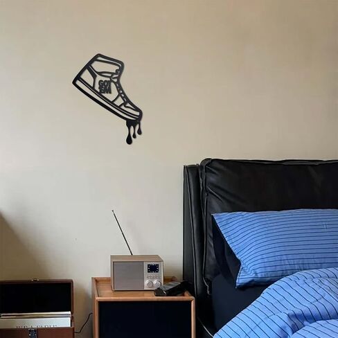 Prmstp Metal Unique Sneaker Wall Decor, Teen And Boy Room Decor, Sports Shoes Signs Wall Art For Home Bedroom Man Cave Sneaker Lovers And Graduation Gifts in Saudi Arabia