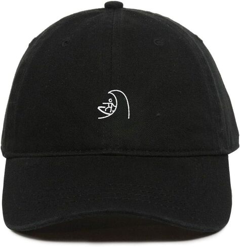 Surfer Waves Baseball Cap Embroidered Cotton Adjustable Dad Hat in Kuwait