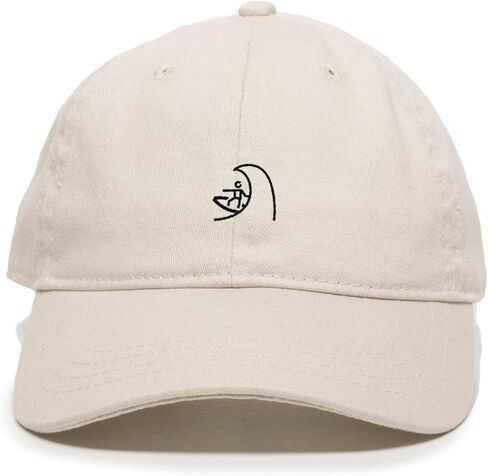 Surfer Waves Baseball Cap Embroidered Cotton Adjustable Dad Hat in Saudi Arabia