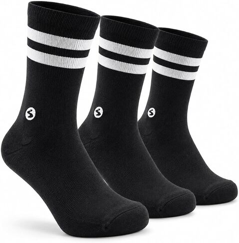 Orrin Strive Midweight Compression Running Socks (3-Pack) – Performance Fit, Moisture-Wicking, Arch Support in Saudi Arabia