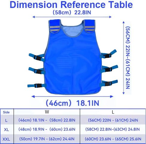 Cooling Vest for Men Women,Water Activated Evaporative Cool Ice Vests,Ice Vest Adjustable in Saudi Arabia