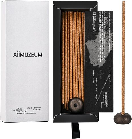Aiimuzeum® Potala Tibetan Incense Sticks Traditional Meditation Tara Healing- with Luxe Pebble Incense Holder Gift Set Handcrafted for Meditation, Yogis & Relaxation 20 Packs (Herbal Scent) in Saudi Arabia